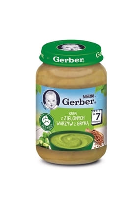 Суп-пюре Gerber з зеленими овочами та гречкою 190г