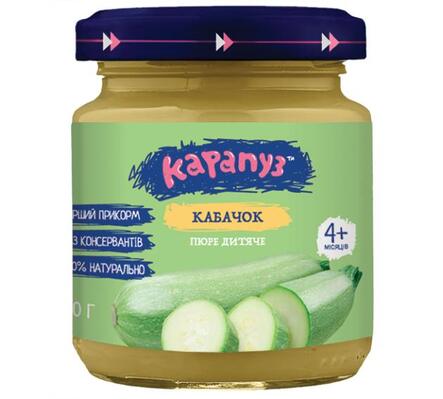 *Пюре Карапуз Кабачок з 4-х міс.90г