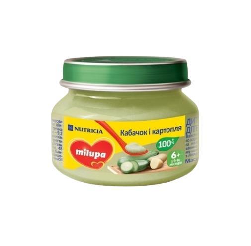 *Пюре Milupa овощное Кабачок с 4 мес 80г *Пюре Milupa овощное Кабачок с 4 мес 80г