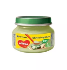 *Пюре Milupa овощное Кабачок с 4 мес 80г