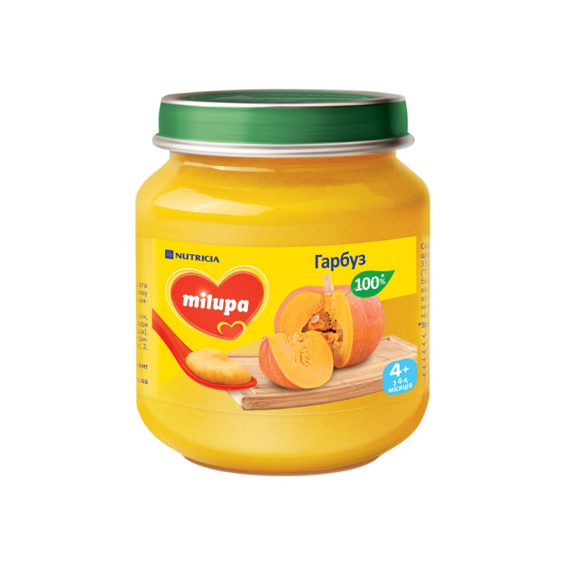 Пюре Milupa овочеве Гарбуз з 4 міс 125г