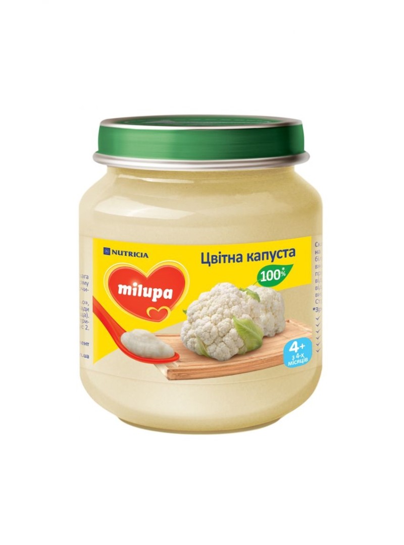 Пюре Milupa овочеве Кольорова капуста з 4 міс 125г