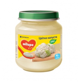 Пюре Milupa овочеве Кольорова капуста з 4 міс 125г