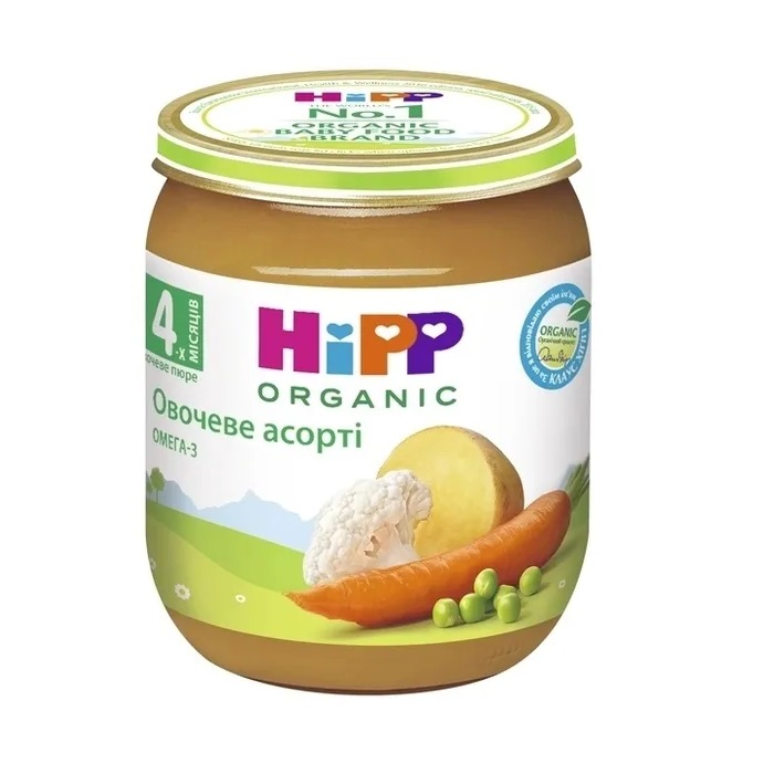 Пюре HiPP 4013 Овощное ассорти 125 г