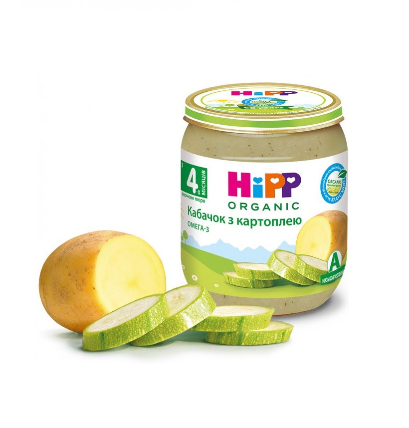 Пюре HiPP 4022 овощное Кабачок с картофелем 125 г