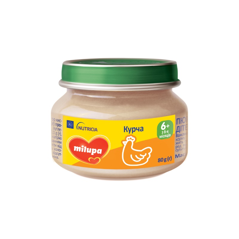 Пюре Milupa м'ясне Курча з 6 міс 80г