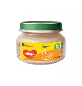 Пюре Milupa м'ясне Курча з 6 міс 80г