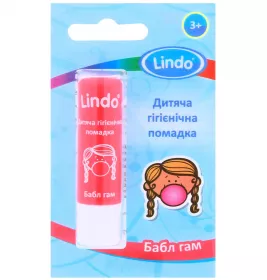 Помада Lindo гігієнічна дитяча для губ Бабл Гам 4,5 г