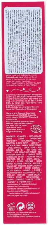 *Крем Melvita 80G0008 Pulpe De Rose укрепляющий против первых признаков старения 40 мл