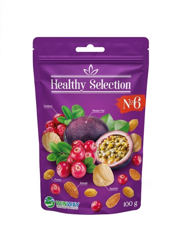 Смесь орехов и фруктов №6 Healthy Selection WINWAY 100г Смесь орехов и фруктов №6 Healthy Selection WINWAY 100г