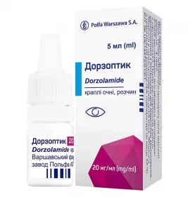 Дорзоптик краплі очні 20 мг/мл по 5 мл у флаконі 1 шт.