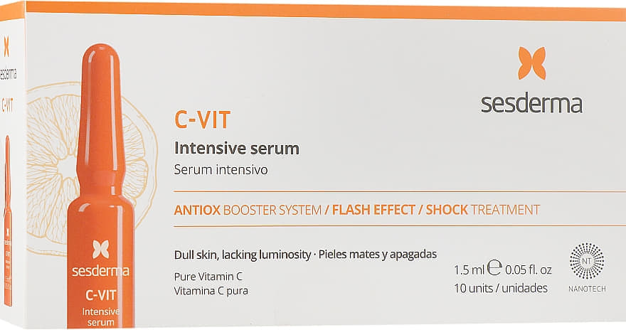 *Сыворотка Sesderma C-VIT интенсивная мгновенной красоты 5*2мл *Сыворотка Sesderma C-VIT интенсивная мгновенной красоты 5*2мл