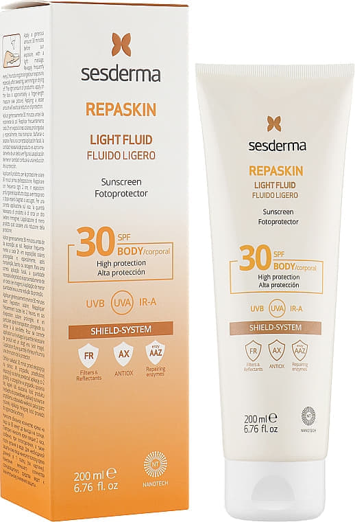 *Лосьон Sesderma REPASKIN солнцезащитный для тела SPF 30+ 200мл