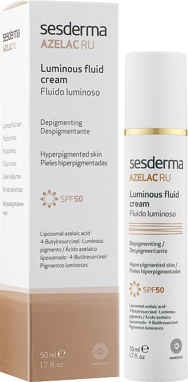 *Флюид Sesderma AZELAC RU сияющий СЗФ 50+ 50мл