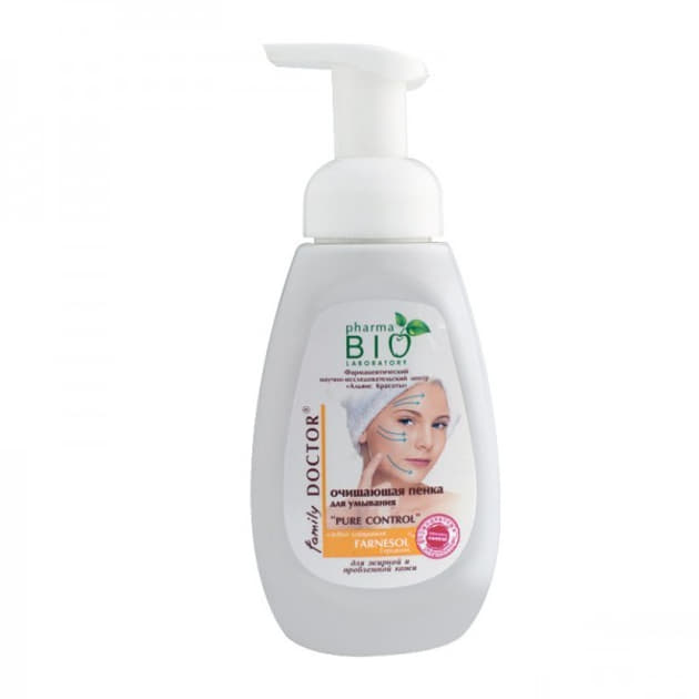 Пінка PharmaBio для умивання очищуючая для жирної проблемної шкіри 300 мл