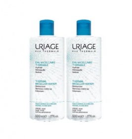 *Вода Uriage міцелярна термальна для нормальної та сухої шкіри обличчя 500 мл х 2 шт