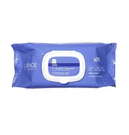*Серветки вологі Uriage BEBE 1-і очищуючи №70