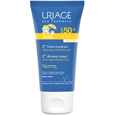 *Крем Uriage BEBE 1-й Сонцезахисний мінеральний SPF50+ 50мл
