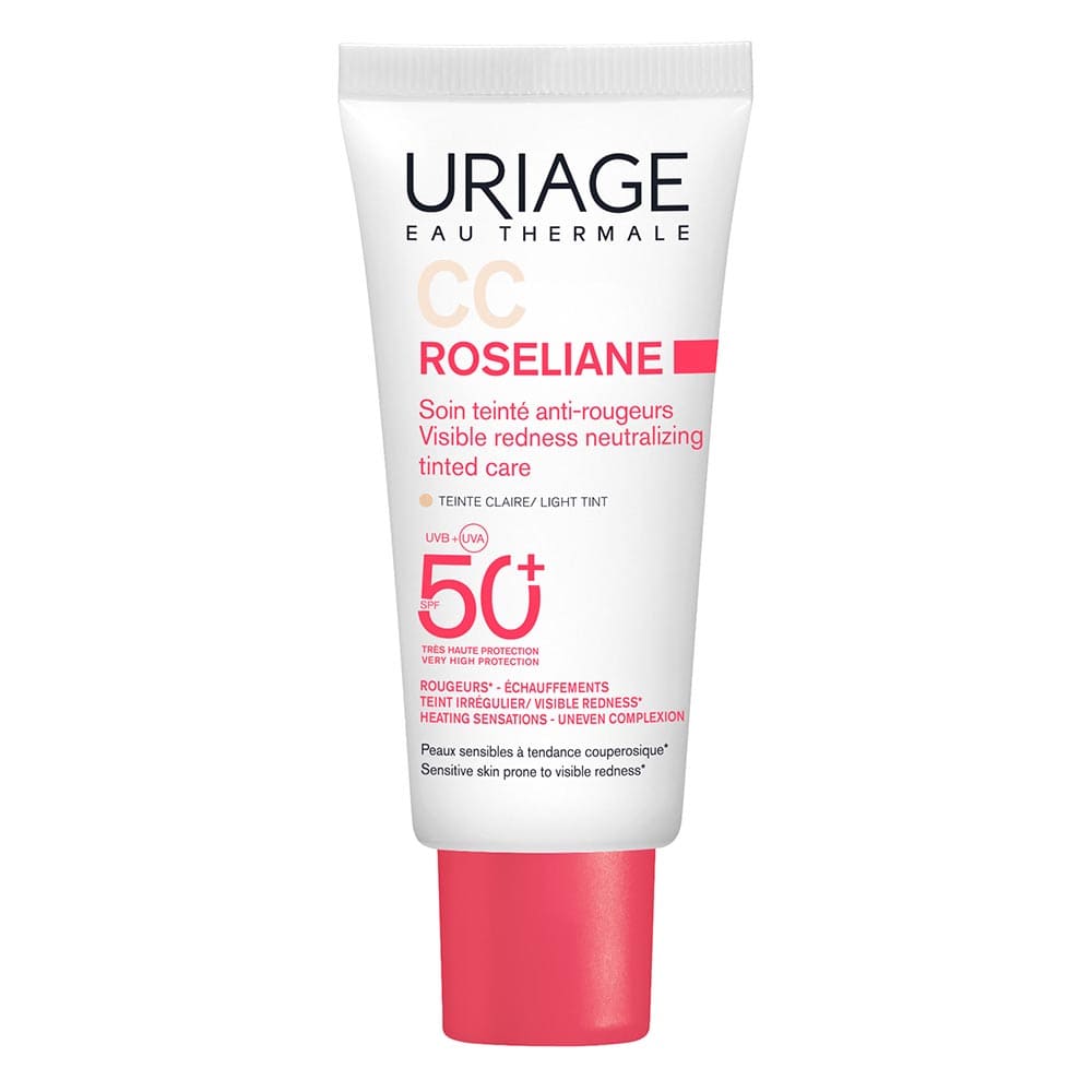 Крем для лица Uriage Розельян СС тонирующий против покраснений SPF50+ 40мл