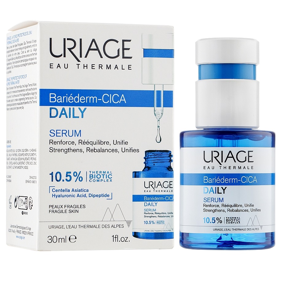 Сыворотка Uriage Барьедерм-цика Дейли ежедневная для лица 30мл Сыворотка Uriage Барьедерм-цика Дейли ежедневная для лица 30мл