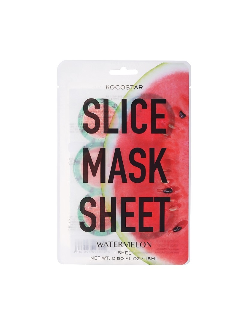 *Маска-слайс Kocostar Кавун для обличчя