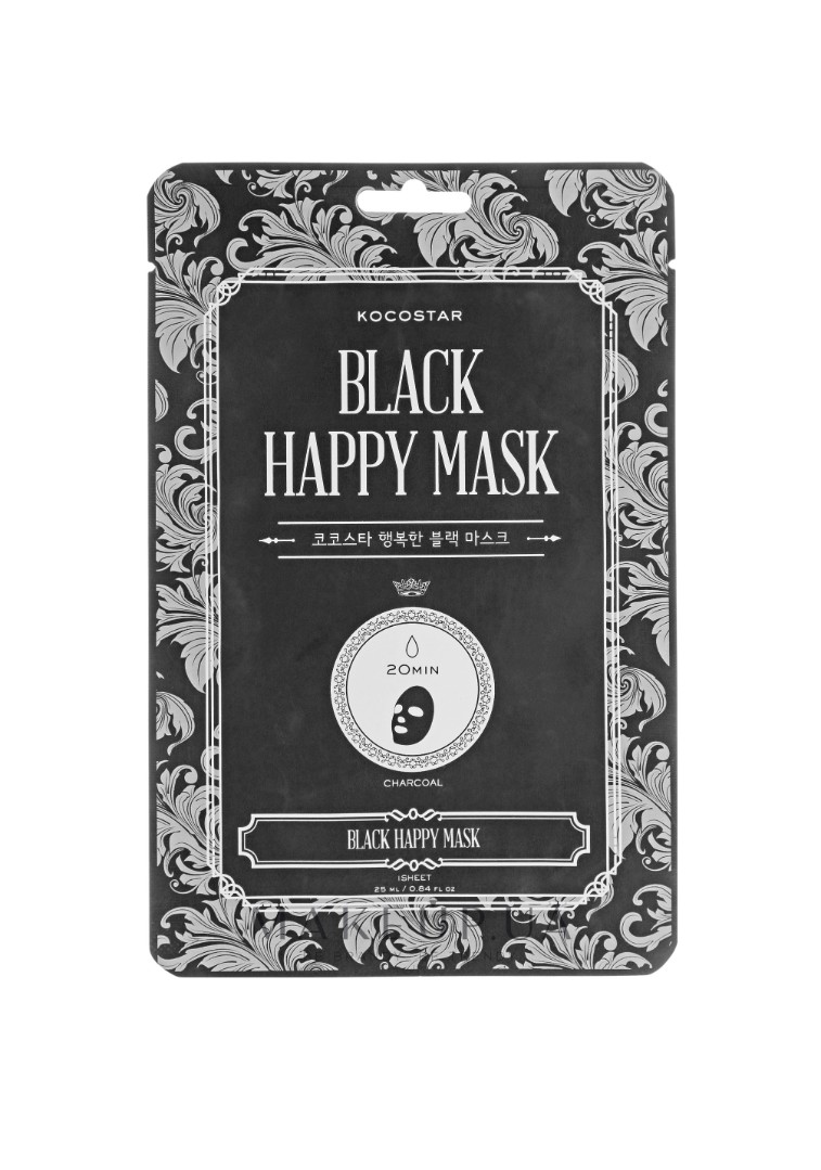 *Маска Kocostar Чорна очищення та зволоження для обличчя