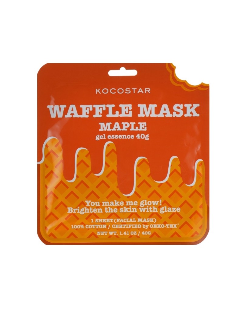 *Маска Kocostar вафельная омолоджуюча Кленовий сироп для обличчя