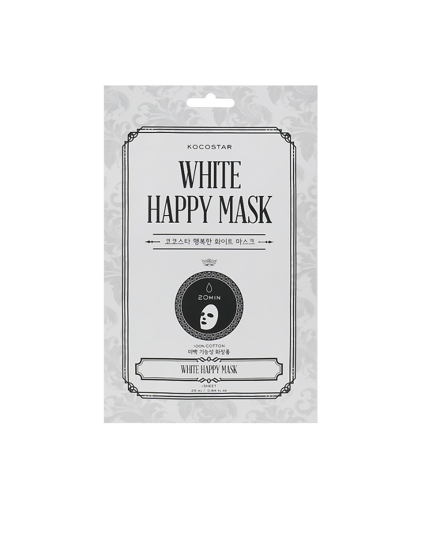*Маска Kocostar White Happy Mask Увлажняющая и Осветляющая для лица *Маска Kocostar White Happy Mask Увлажняющая и Осветляющая для лица