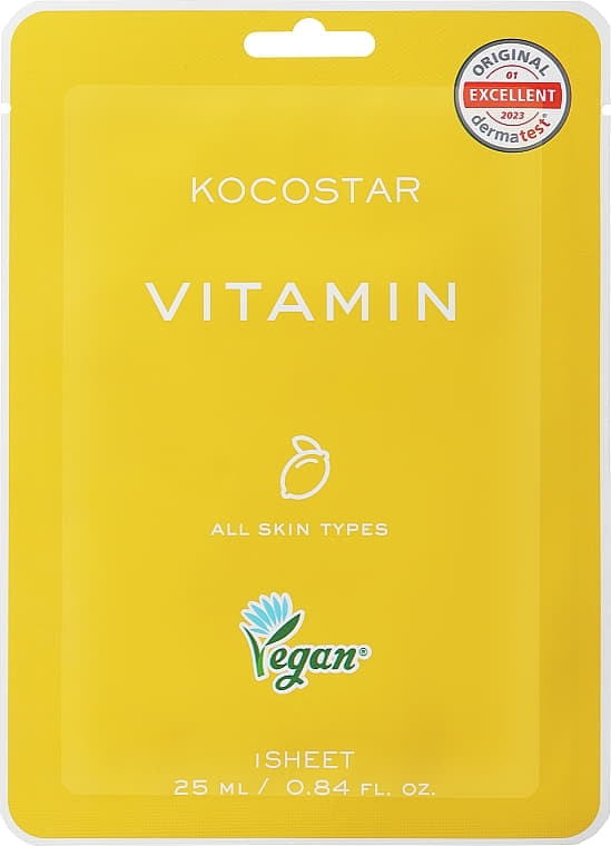 Маска Kocostar Антиоксидантна маска шкіри з вітамінами для сяйва