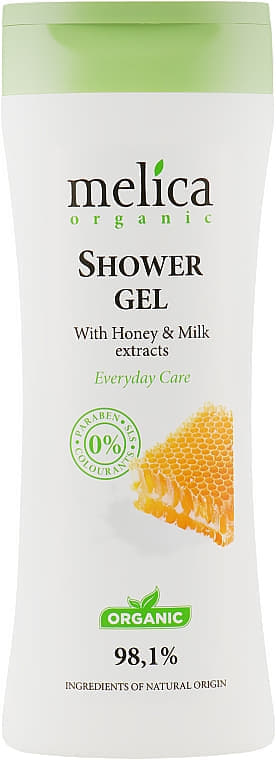Гель Melica Organic для душа з медом і молоком 250 мл