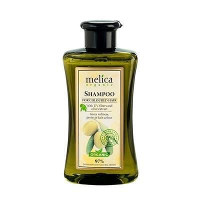 Шампунь Melica Organic Для фарбованого волосся з УФ-фільтрами та екстрактом оливок 300 мл