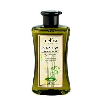Шампунь Melica Organic Живильний проти випадіння волосся з олією Ши та екстрактом аїра 300мл