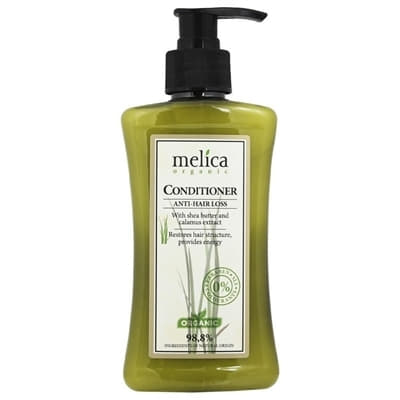 Бальзам-кондиціонер Melica Organic Поживний від випадін. волосся з олією Ши та екстрактом лепехи 300мл