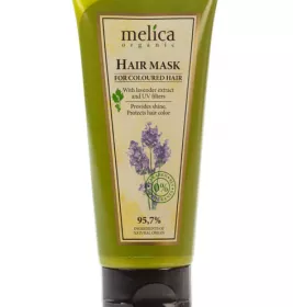 *Маска Melica Organic Для окрашенных волос с экстрактом лаванды и УФ-фильтрами 200 мл