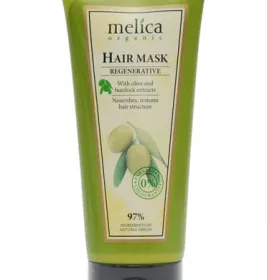 Маска Melica Organic Регенеруюча для волосся з екстрактами лопуха та оливок 200 мл