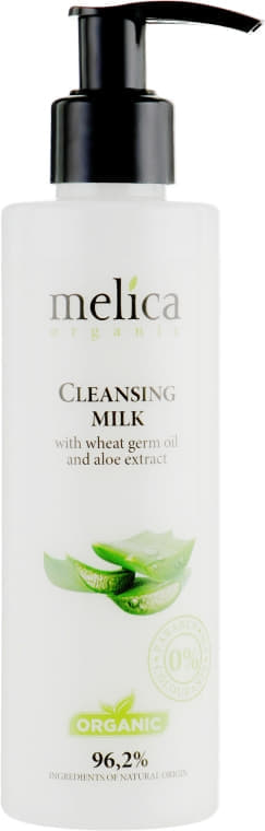 Молочко Melica Organic Косметичне з олією зародків пшениці та екстракту алое 200 мл