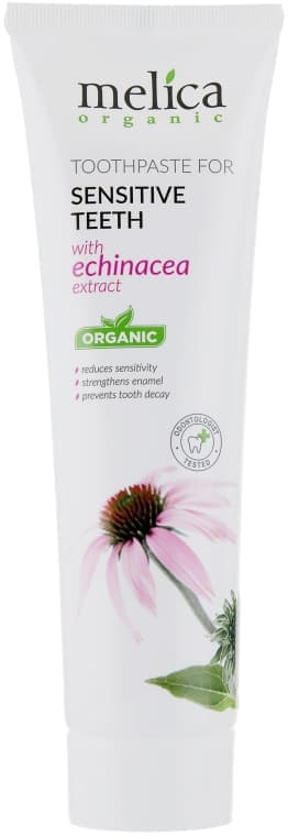 Зубна паста Melica Organic Для чутливих зубів з екстрактом ехінацеї 100 мл