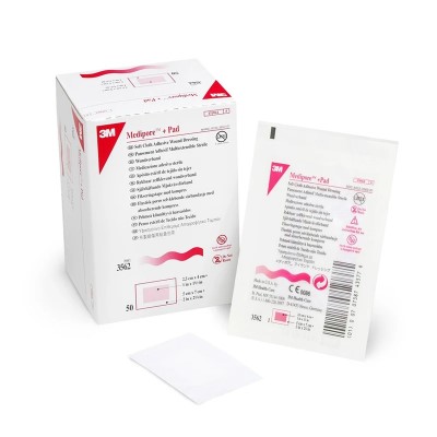 Medipore+Pad Адгезивна пов`язка для закриття ран, 5см х 7,2см, (3562Е)