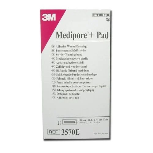 Повя'зка адгезивна для закриття ран 10х20см Medipore+Pad(3570E)