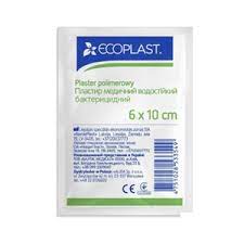 Лейкопластир ECOPLAST медичний водостійкий бактерицидний 6*10см