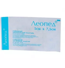 Лейкопластир ЛЕОПЕД стер.пов'язка 5смх7,5см №1 (50шт. в уп.)