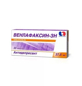 Венлафаксин-ЗН таблетки по 37.5 мг 30 шт. (10х3)