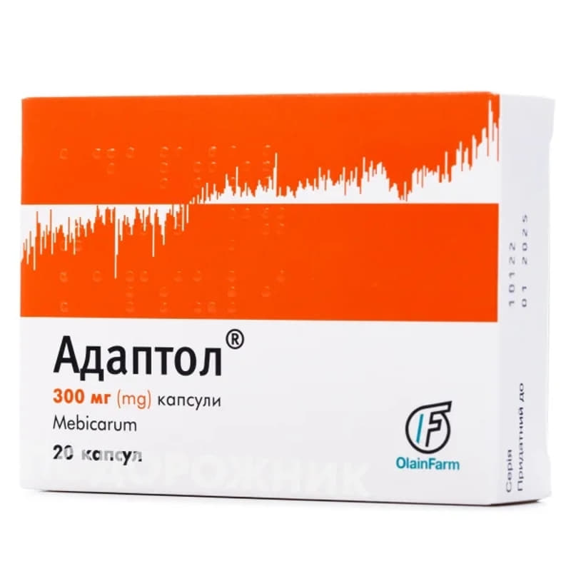 Адаптол таблетки по 300 мг 20 шт.