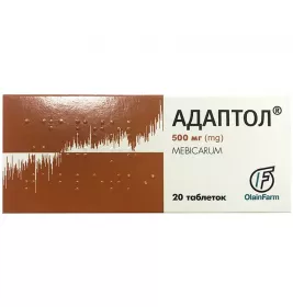 Адаптол таблетки по 500 мг 20 шт.