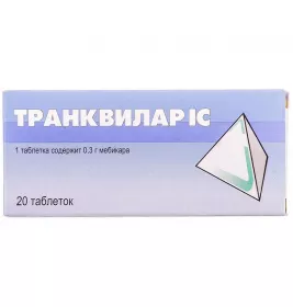 Транквілар IC таблетки по 0.3 г 20 шт. (10х2)