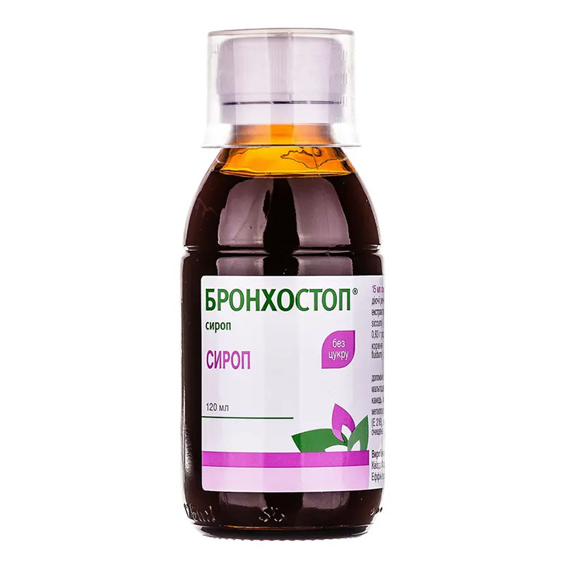 Бронхостоп сироп по 120 мл у флаконі 1 шт.