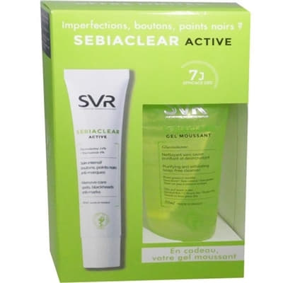 *Набір SVR Гель Себіаклер активний 40мл+Гель Себіаклер очищ 55мл