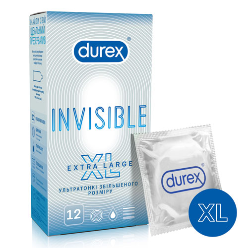 Презервативи Durex Invisible XL №12
