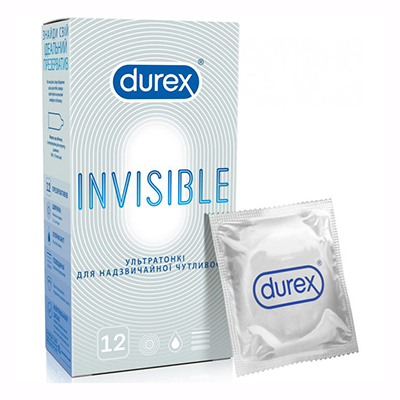 Презервативи Durex Invisible ультратонкі №12