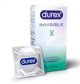 Презервативи Durex Invisible ультратонкі №12